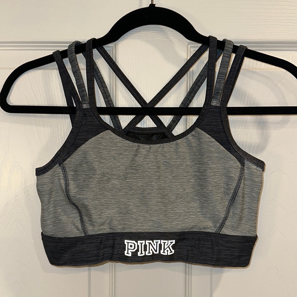 Pink Victoria’s Secret sports bra size small